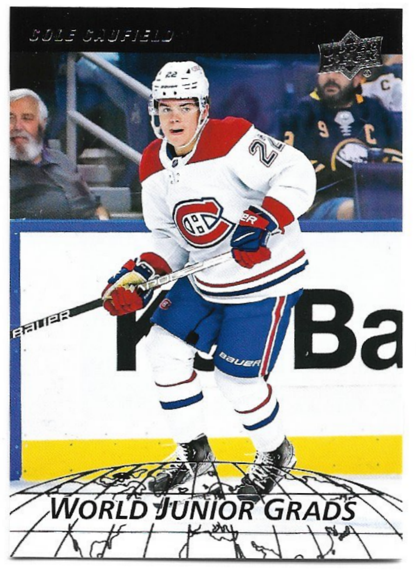 World Junior Grads COLE CAUFIELD 22-23 UD Series 2