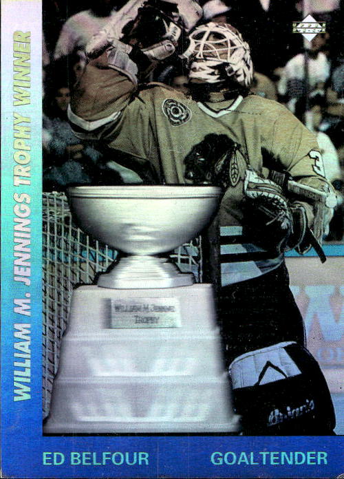 Award Winners Holograms ED BELFOUR 91-92 Upper Deck (lehce horší růžek)