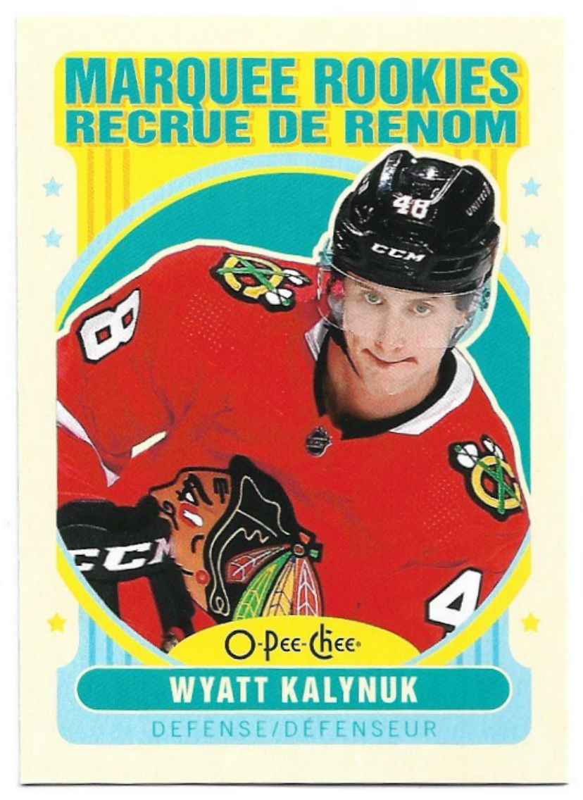 Retro Marquee Rookies WYATT KALYNUK 21-22 UD O-Pee-Chee OPC