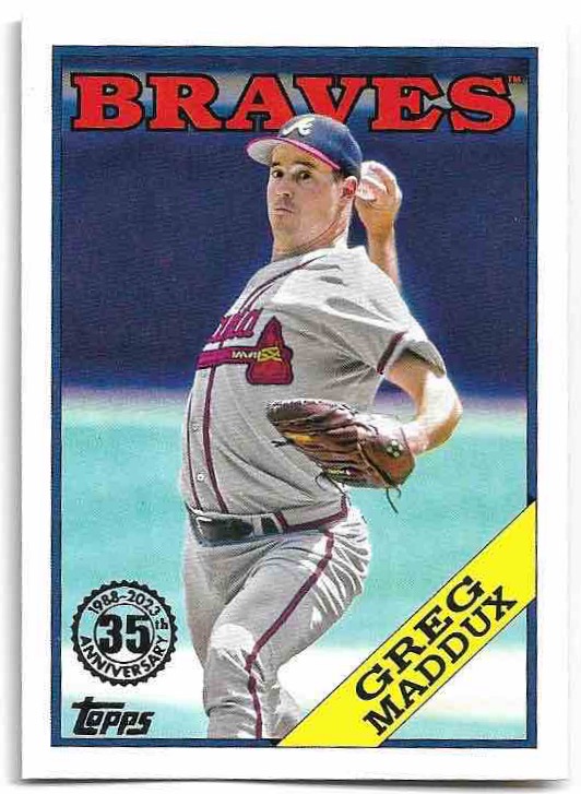 1988 Topps GREG MADDUX 2023 Topps Series 1 Baseball