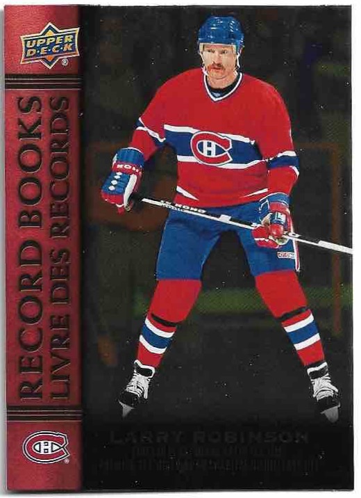 Record Books LARRY ROBINSON 2023 UD Tim Hortons Legends