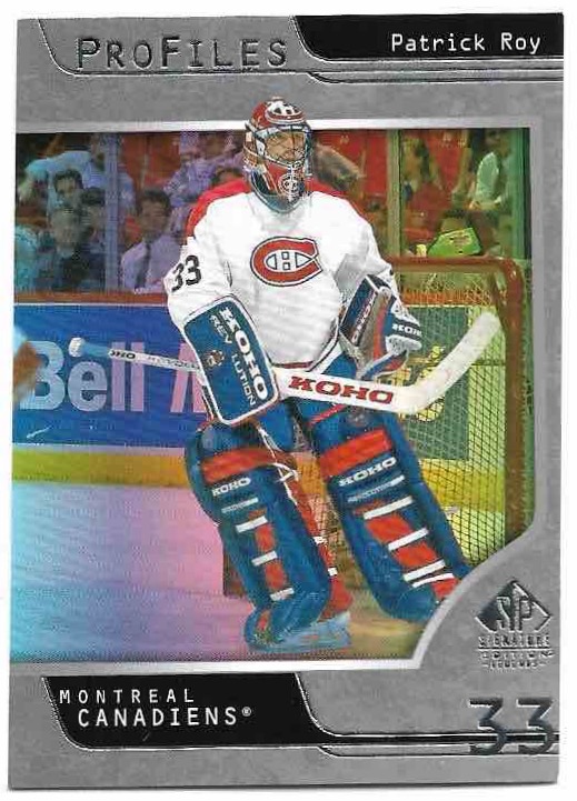 Profiles Bounty PATRICK ROY 20-21 UD SP Signature Legends