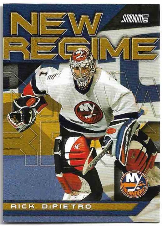 New Regime RICK DIPIETRO 01-02 Topps Stadium Club (horší spodní růžek)