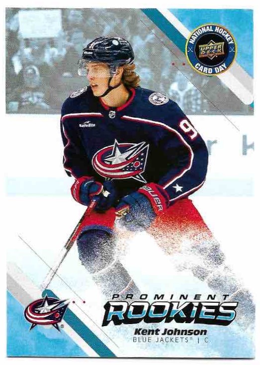 Prominent Rookies KENT JOHNSON 2023 UD National Hockey Card Day