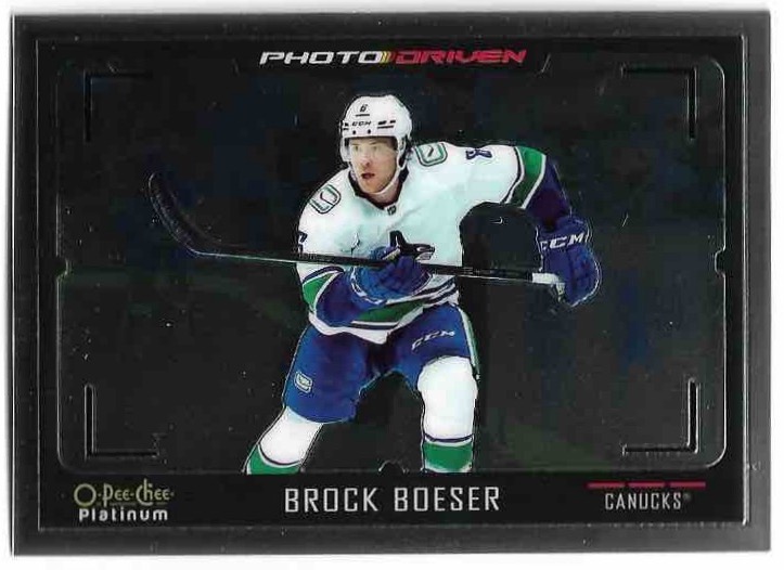 Photo Driven BROCK BOESER 21-22 UD O-Pee-Chee OPC Platinum