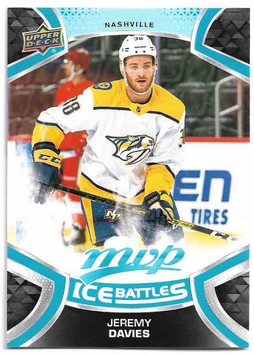Rookie Ice Battles JEREMY DAVIES 21-22 UD MVP