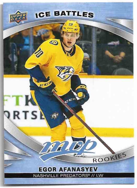 Rookie Ice Battles EGOR AFANASYEV 23-24 UD MVP