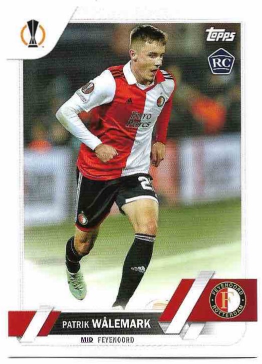 Rookie PATRIK WALEMARK 22-23 Topps UEFA Club Competitions