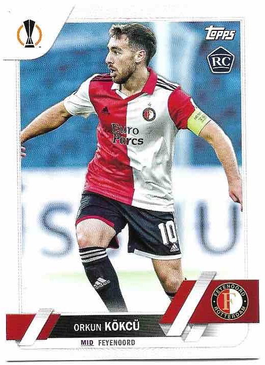 Rookie ORKUN KOKCU 22-23 Topps UEFA Club Competitions