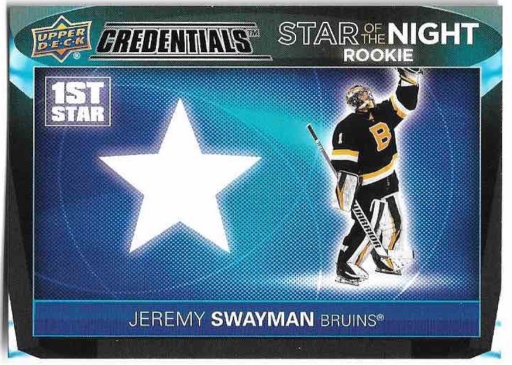 Rookie Star of the Night JEREMY SWAYMAN 21-22 UD Credentials