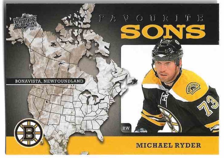 Favourite Sons MICHAEL RYDER 08-09 UD Series 2
