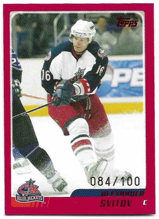 Red ALEXANDER SVITOV 03-04 Topps Traded /100