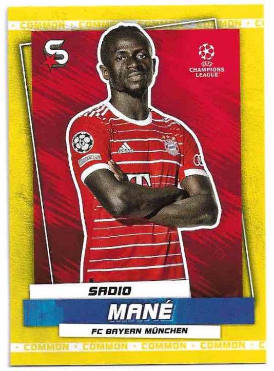 Common Yellow SADIO MANE 22-23 Topps UEFA Superstars