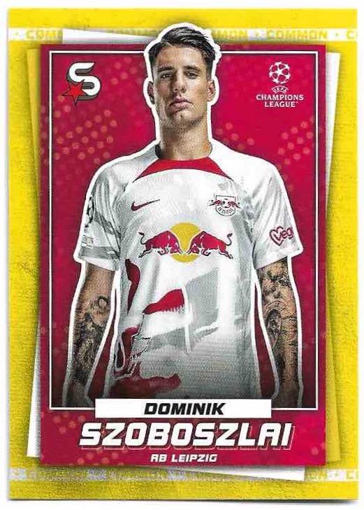 Common Yellow DOMINIK SZOBOSZLAI 22-23 Topps UEFA Superstars