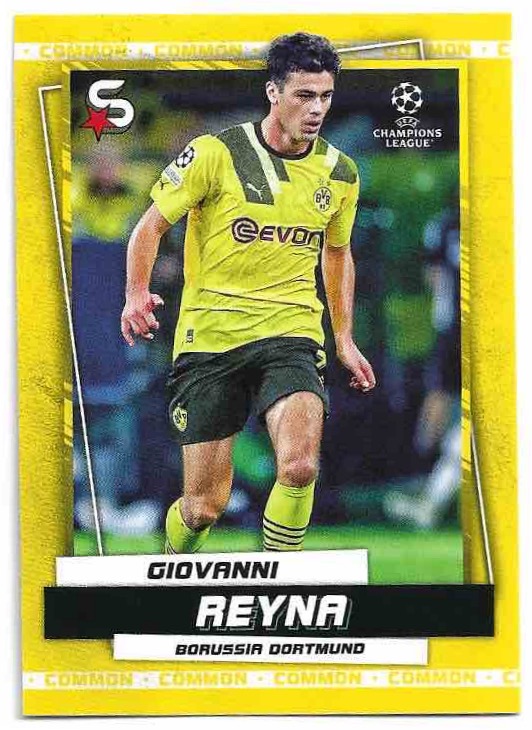 Variations Common Yellow GIOVANNI REYNA 22-23 Topps UEFA Superstars