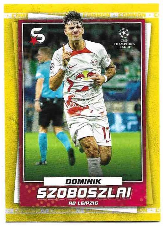 Variations Common Yellow DOMINIK SZOBOSZLAI 22-23 Topps UEFA Superstars
