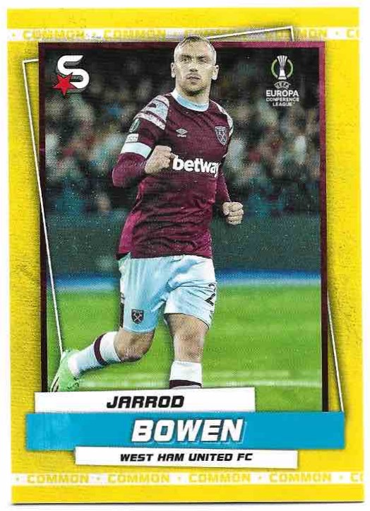 Variations Common Yellow JARROD BOWEN 22-23 Topps UEFA Superstars