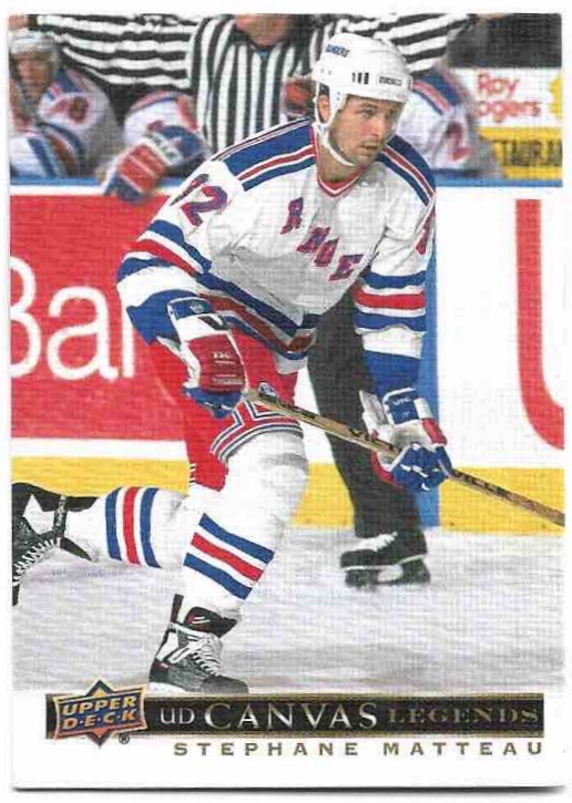UD Canvas Legends STEPHANE MATTEAU 20-21 UD SP Signature Legends