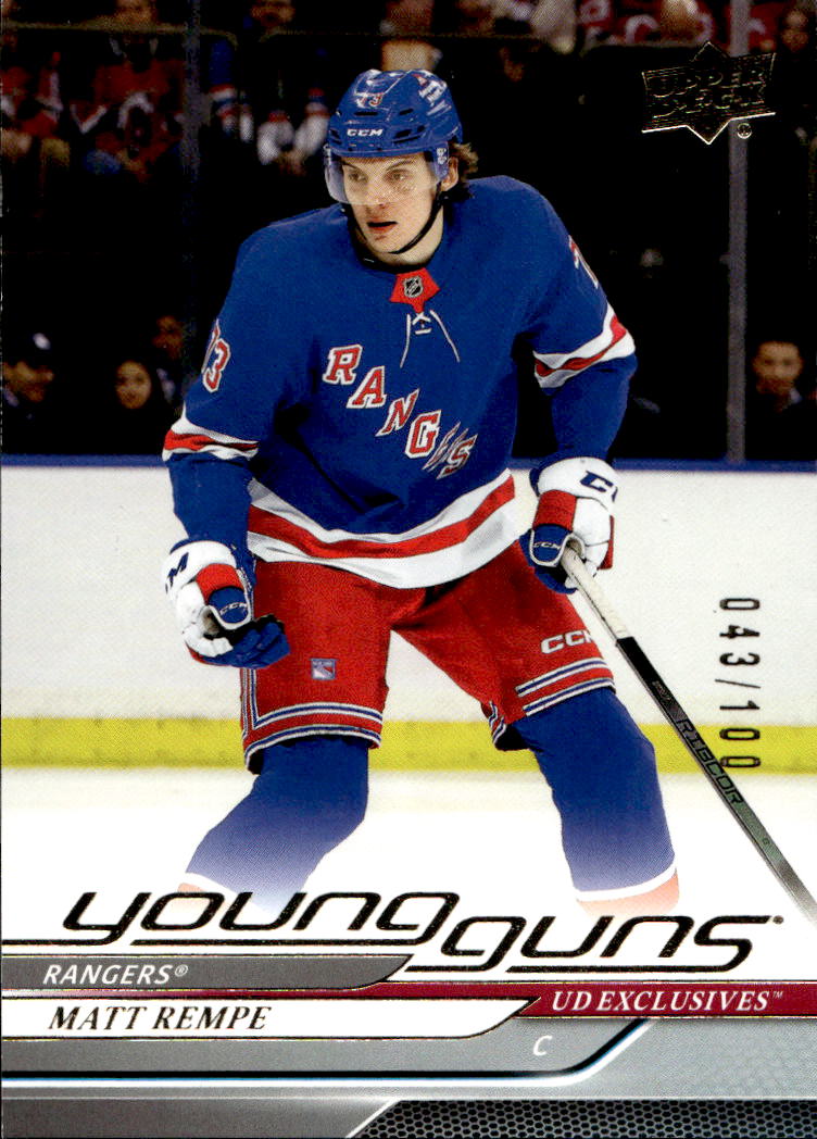 Rookie UD Exclusives Young Guns MATT REMPE 24-25 UD Series 1 /100