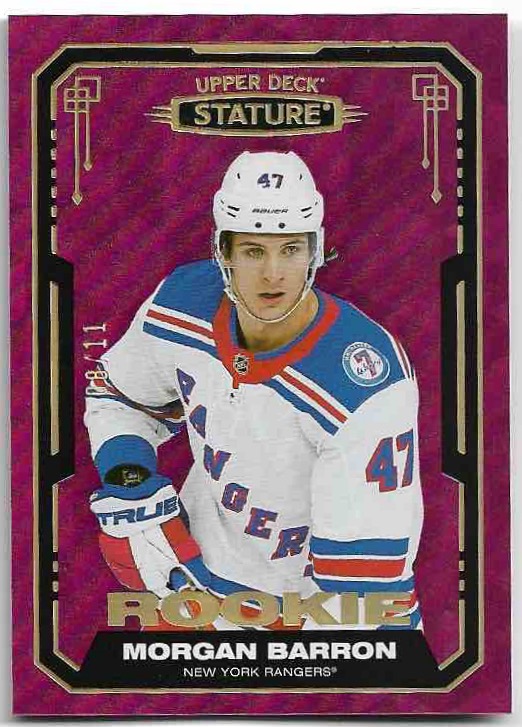 Rookie Red Desing & Photo Variation MORGAN BARRON 21-22 UD Stature /11