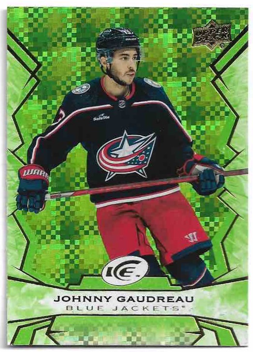 Green JOHNNY GAUDREAU 22-23 UD Ice