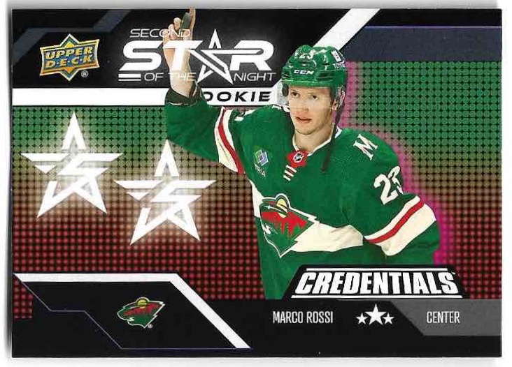 Rookie Star of the Night MARCO ROSSI 22-23 UD Credentials