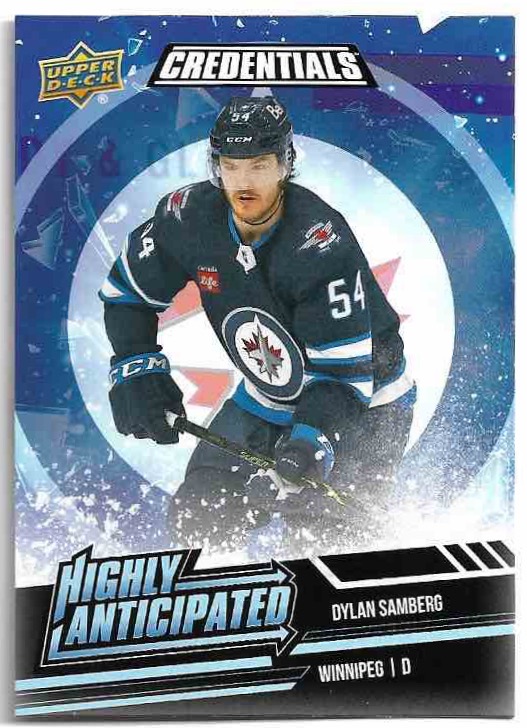 Rookie Highly Anticipated DYLAN SAMBERG 22-23 UD Credentials