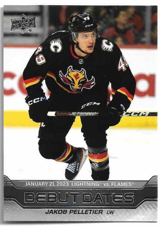 Rookie Debut Dates JAKOB PELLETIER 23-24 UD Series 1