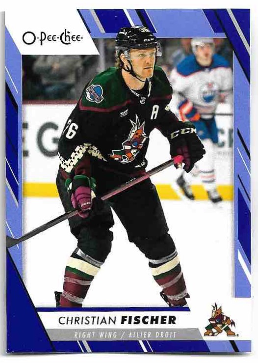 Blue Border CHRISTIAN FISCHER 23-24 UD O-Pee-Chee OPC