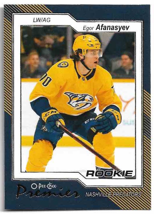OPC Premier EGOR AFANASYEV 23-24 UD O-Pee-Chee OPC
