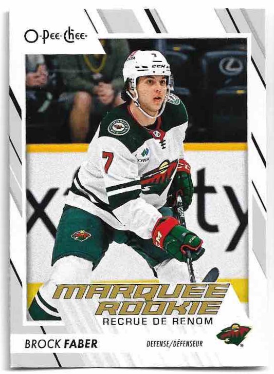 Marquee Rookie BROCK FABER 23-24 UD O-Pee-Chee OPC