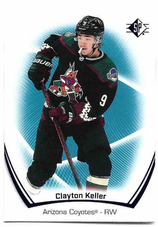 Blue CLAYTON KELLER 21-22 UD SP Hockey
