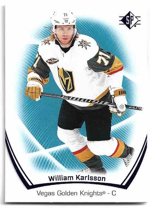 Blue WILLIAM KARLSSON 21-22 UD SP Hockey