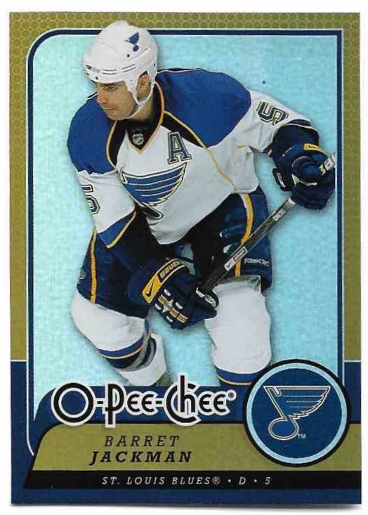 Rainbow Foil BARRET JACKMAN 08-09 UD O-Pee-Chee OPC