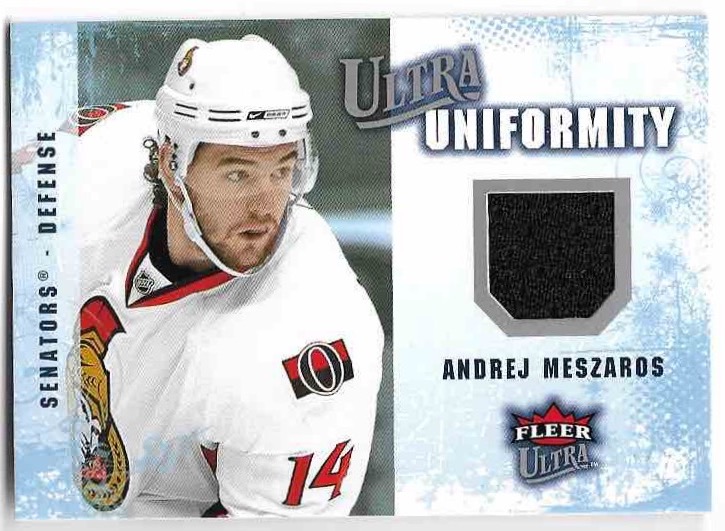 Jersey Ultra Uniformity ANDREJ MESZÁROŠ 08-09 Fleer Ultra