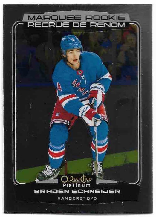 Marquee Rookie BRADEN SCHNEIDER 22-23 UD O-Pee-Chee OPC Platinum