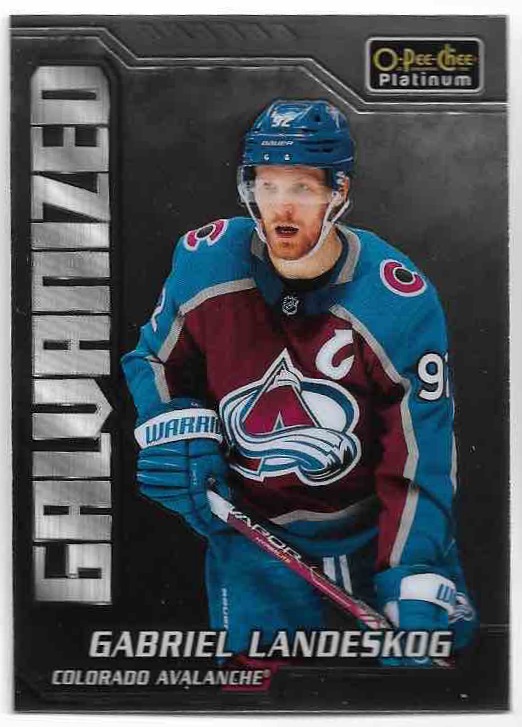 Galvanized GABRIEL LANDESKOG 22-23 UD O-Pee-Chee OPC Platinum