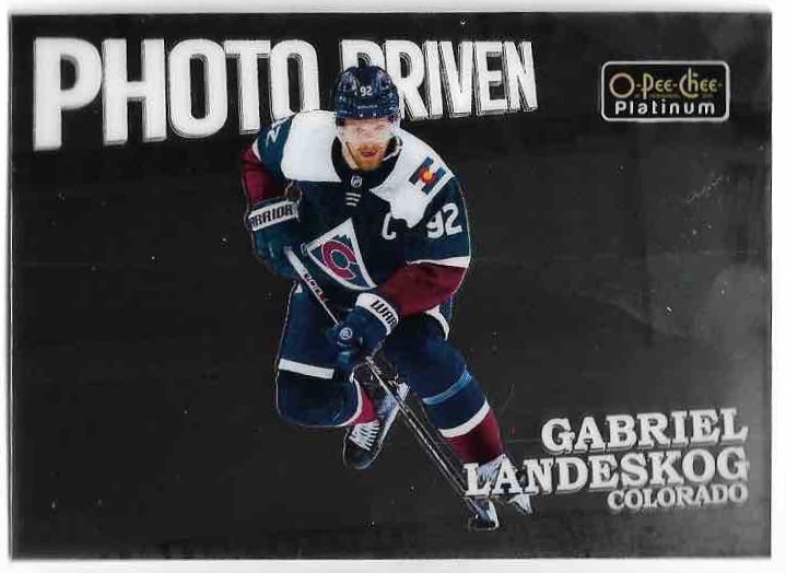 Photo Driven GABRIEL LANDESKOG 22-23 UD O-Pee-Chee OPC Platinum