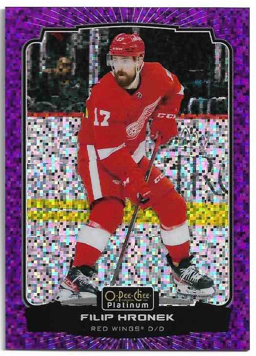 Violet Pixels FILIP HRONEK 22-23 UD O-Pee-Chee OPC Platinum /299
