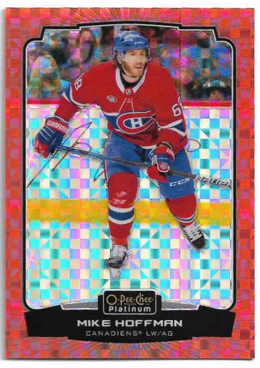 Orange Checkers MIKE HOFFMAN 22-23 UD O-Pee-Chee OPC Platinum /25