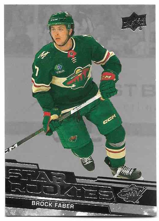 Rookie BROCK FABER 23-24 UD Star Rookies Box Set