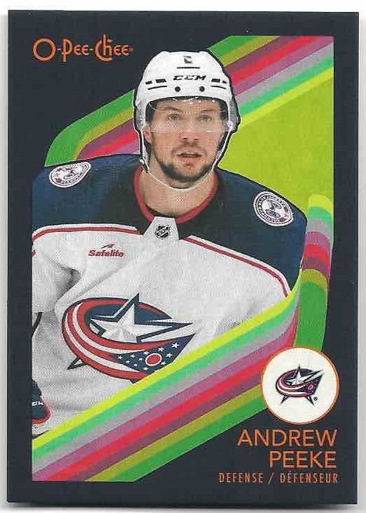 Black Border Retro ANDREW PEEKE 23-24 UD O-Pee-Chee OPC /100