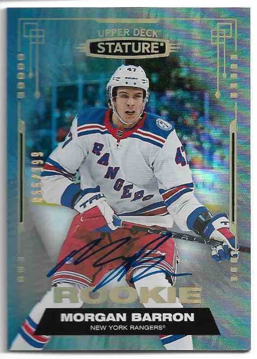 Auto Rookie MORGAN BARRON 21-22 UD Stature /199