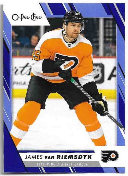 Blue Border JAMES VAN RIEMSDYK 23-24 UD O-Pee-Chee OPC