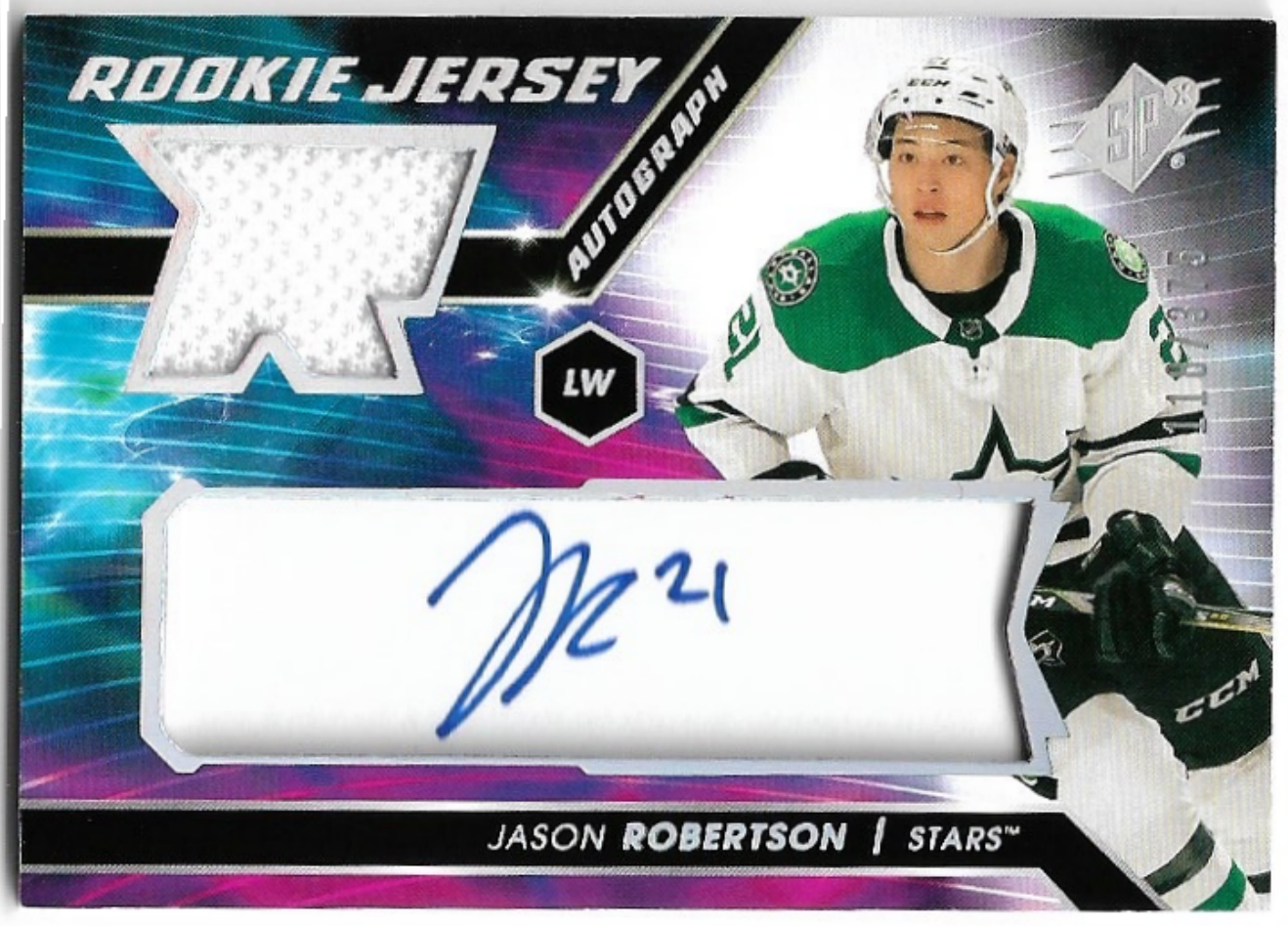 Auto Jersey Rookie JASON ROBERTSON 20-21 UD SPx /375