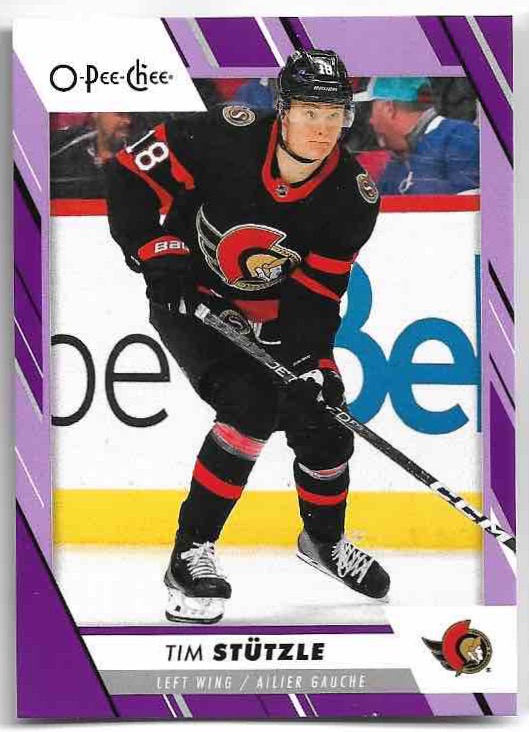 Purple Border TIM STUTZLE 23-24 UD O-Pee-Chee OPC /49