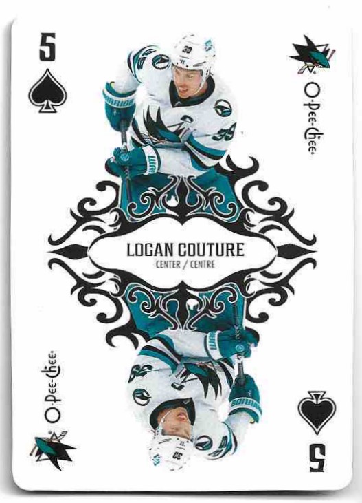 Playing Cards LOGAN COUTURE 23-24 UD O-Pee-Chee OPC