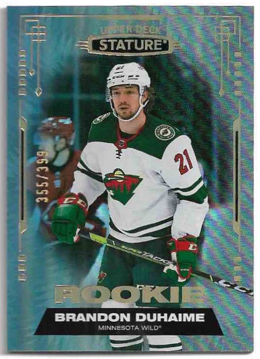 Rookie BRANDON DUHAIME 21-22 UD Stature /399