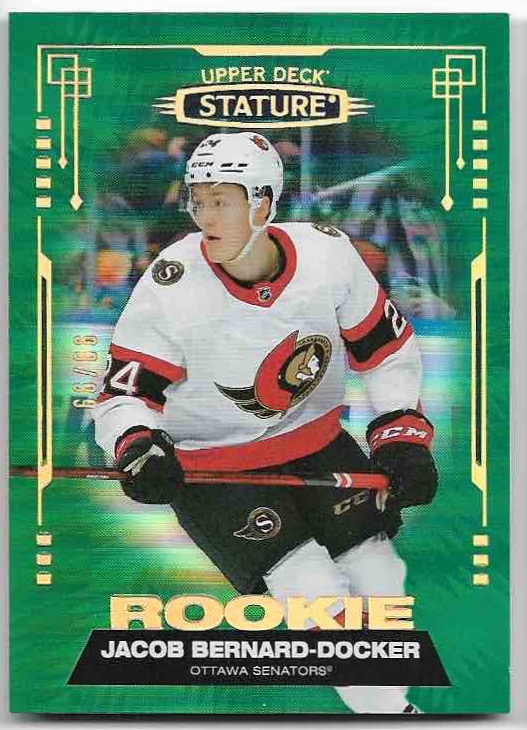 Rookie Photo Variation Green JACOB BERNARD-DOCKER 21-22 UD Stature /66
