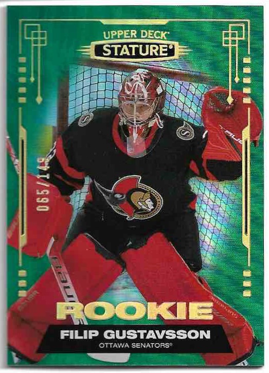 Rookie Green FILIP GUSTAVSSON 21-22 UD Stature /149
